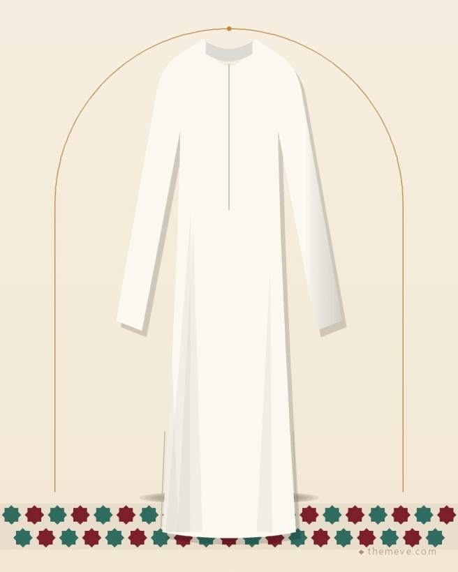 Emirati Thobe — White