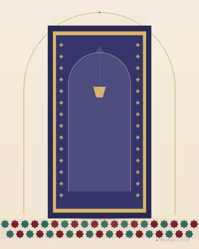 Kids Prayer Mat — Indigo