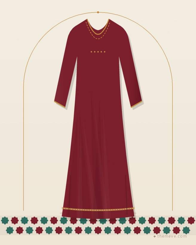 Short Kurta — Maroon